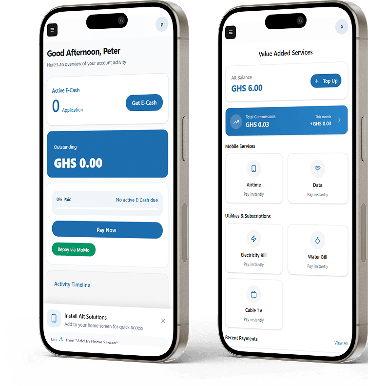 E-Cash app features